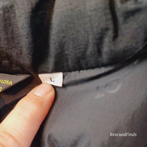 GRAND TARGHEE Black  Duck Down Cropped Snow Spirit Jacket 7 Vintage 1980's - Picture 8 of 10